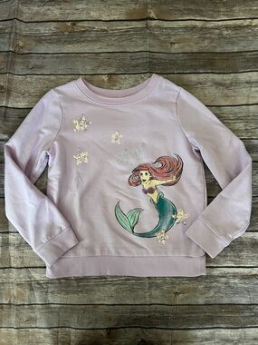 Disney Jumping Beans Girls Size 6X Ariel Little Mermaid Long Sleeve Shirt